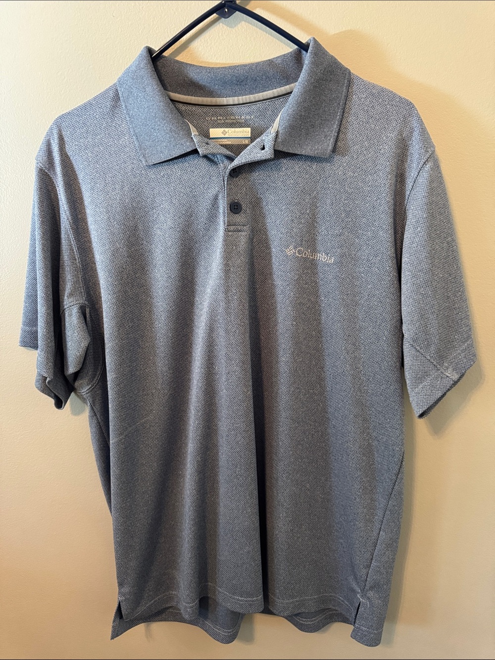 Columbia Men's Light Blue Performance Polo